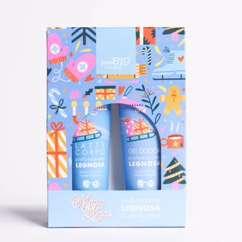 PUROBIO FOR SKIN KIT GEL DOCCIA E LATTE CORPO DA 150 ML FRAGRANZA LEGNOSA - farmaciabianca.it