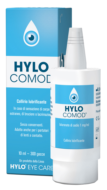 HYLO-COMOD GOCCE OCULARI IALURONATO DI SODIO 0,1%  FLACONCINO 10 ML - farmaciabianca.it