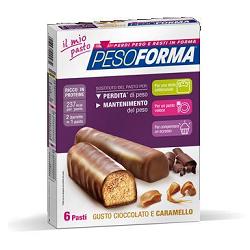 PESOFORMA BARRETTA CIOCCOLATO CARAMELLO 12 X 31 G - farmaciabianca.it