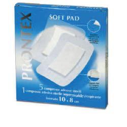 GARZA COMPRESSA PRONTEX SOFT PAD 10X8 CM 6 PEZZI (5 TNT + 1 IMPERMEABILE AQUA PAD) - farmaciabianca.it