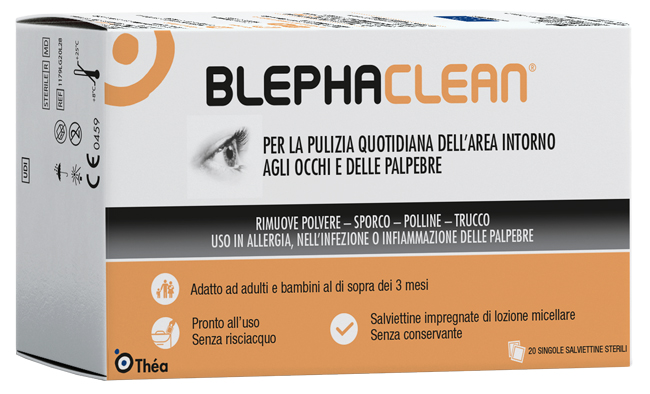 BLEPHACLEAN GARZE OCULARI STERILI A BASE DI ACIDO IALURONICO 20 PEZZI - farmaciabianca.it