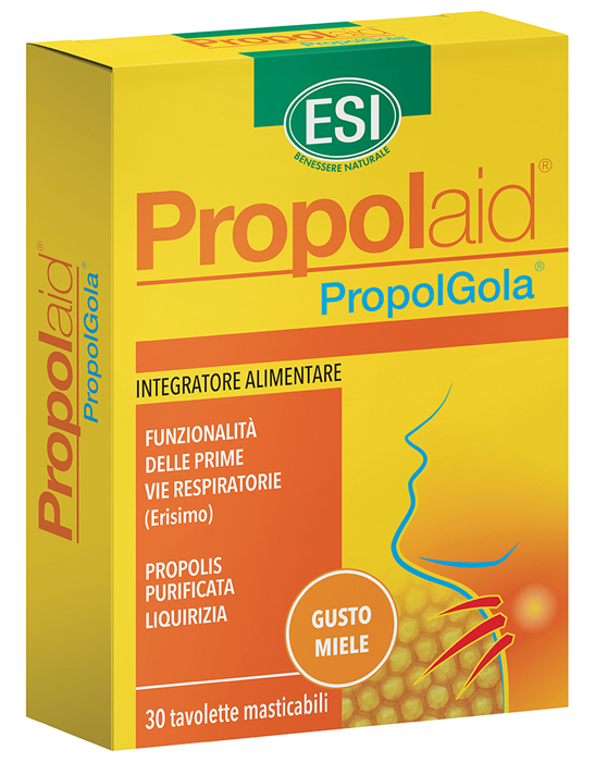 ESI PROPOLAID TAVOLETTE GOLA MIELE 30 TAVOLETTE - farmaciabianca.it