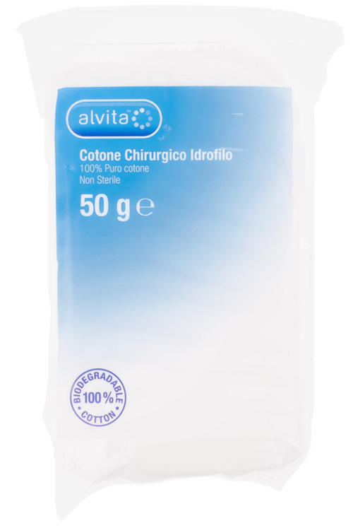 COTONE CHIRURGICO IDROFILO ALVITA 100% PURO COTONE 50 G - farmaciabianca.it