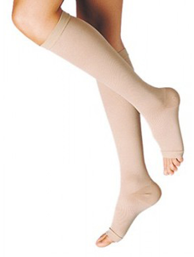 GAMBALETTO TERAPEUTICO DUALSAN A COMPRESSIONE DECRESCENTE KKL2 PUNTA APERTA BEIGE UNISEX 5 1 PAIO - farmaciabianca.it