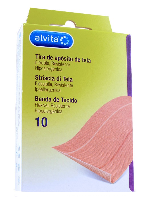 CEROTTO IN STRISCIA DI TELA ALVITA 10 X 6 CM 10 PEZZI - farmaciabianca.it