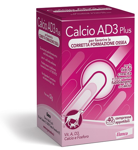 CALCIO AD3 PLUS 40 COMPRESSE APPETIBILI - farmaciabianca.it