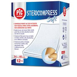 GARZA STERICOMPRESS SOFT XL TNT 36X40CM 12 PEZZI - farmaciabianca.it
