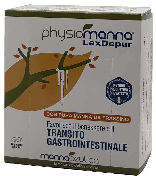 PHYSIOMANNA LAXDEPUR MANNITE DUFOUR 12 PANETTI SOLUBILI DA 10 G - farmaciabianca.it