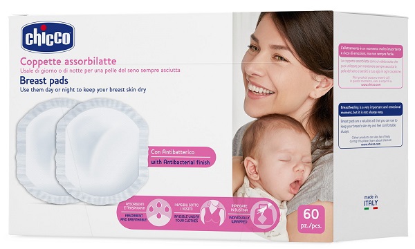 CHICCO COPPETTA ASSORBILATTE ANTIBATTERICA 60 PEZZI - farmaciabianca.it