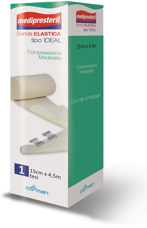 BENDA ELASTICA MEDIPRESTERIL IDEAL CM15X45MT - farmaciabianca.it