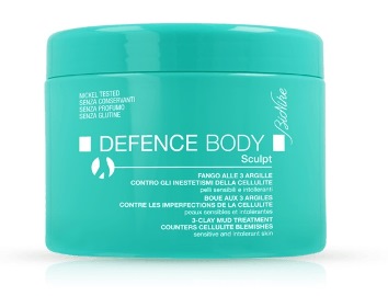 DEFENCE BODY ANTICELLULITE FANGO ALLE 3 ARGILLE VASO 500 G - farmaciabianca.it