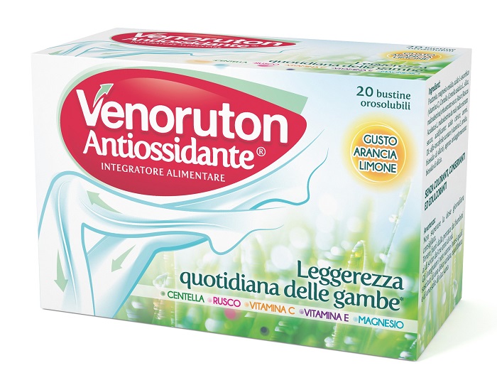 VENORUTON ANTIOSSIDANTE 20 BUSTINE OROSOLUBILI MONODOSE - farmaciabianca.it