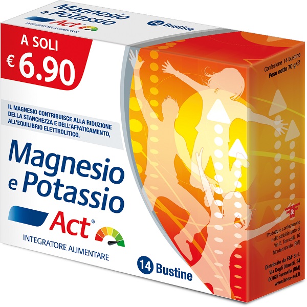 MAGNESIO E POTASSIO ACT 14 BUSTINE - farmaciabianca.it
