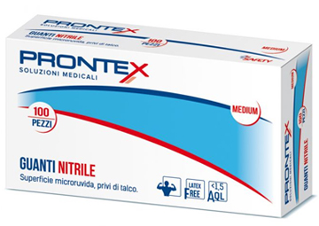 PRONTEX GUANTO IN NITRILE SENZA POLVERE M 7/8 100 PEZZI - farmaciabianca.it
