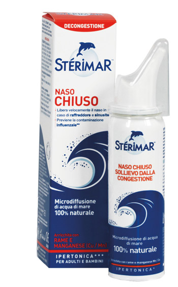 STERIMAR IPERTONICO NASO CHIUSO RAME E MANGANESE SPRAY 50 ML - farmaciabianca.it