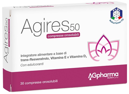 AGIRES 50 30 COMPRESSE OROSOLUBILI SCATOLA 5,4 G - farmaciabianca.it