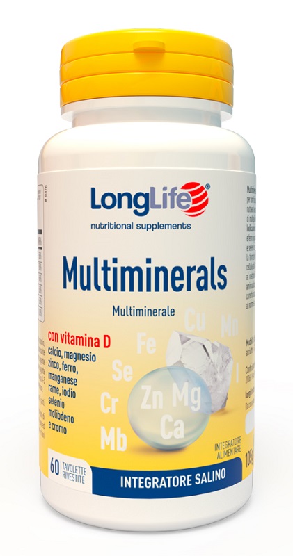 LONGLIFE MULTIMINERALS 60 TAVOLETTE RIVESTITE - farmaciabianca.it