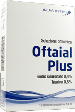 SOLUZIONE OFTALMICA OFTAIAL PLUS ACIDO IALURONICO 0,4% E TAURINA 15 FLACONCINI RICHIUDIBILI DA 0,6 ML - farmaciabianca.it