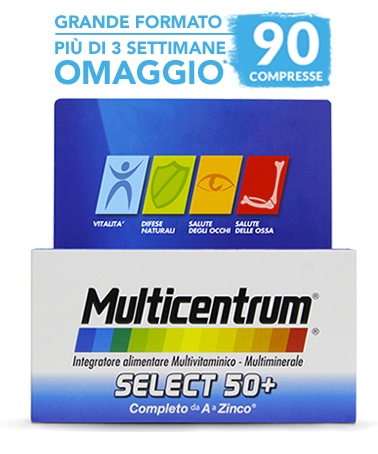 MULTICENTRUM SELECT 50+ 90 COMPRESSE - farmaciabianca.it