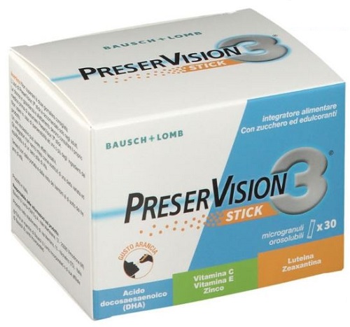 PRESERVISION 3 30 STICK OROSOLUBILI DA 2 G - farmaciabianca.it