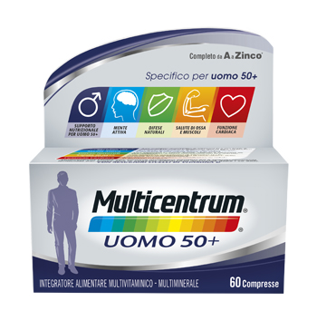 MULTICENTRUM UOMO 50+ 60 COMPRESSE - farmaciabianca.it