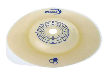 PLACCA PER COLOSTOMIA CONVESSA RITAGLIABILE AURUM2 DIAMETRO 13-35 MM FLANGIA 55 MM 5 PEZZI - farmaciabianca.it
