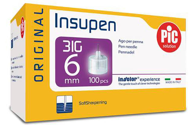 AGO PER PENNA DA INSULINA THIN PEN GAUGE 31 LUNGHEZZA 6 MM 100 PEZZI - farmaciabianca.it