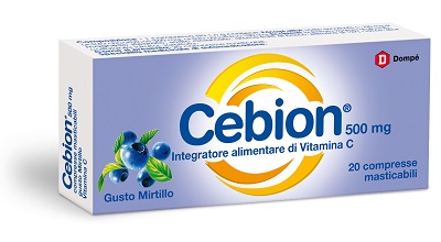 CEBION MASTICABILE MIRTILLO VITAMINA C 500 MG 20 COMPRESSE - farmaciabianca.it