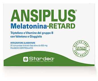 ANSIPLUS RETARD MELATONINA 20 COMPRESSE BISTRATO FAST SLOW 955 MG - farmaciabianca.it