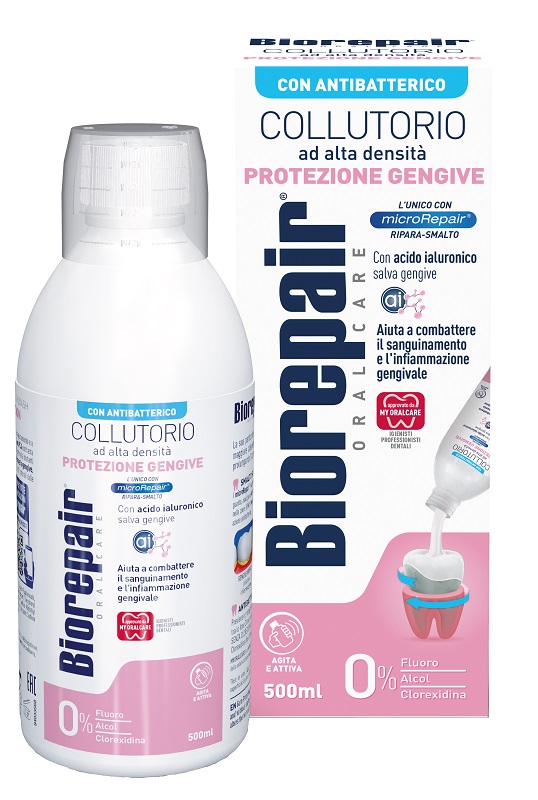 BIOREPAIR ORAL CARE COLLUTORIO ALTA INTENSITA' CON ANTIBATTERICO PROTEZIONE GENGIVE 500 ML - farmaciabianca.it