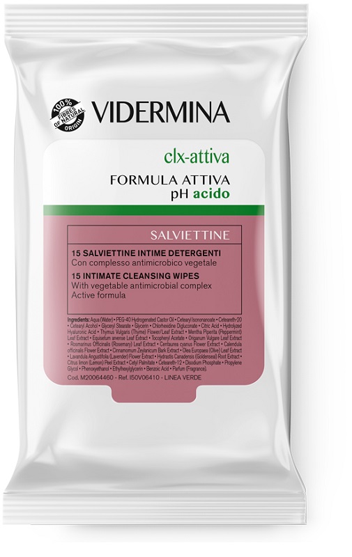 VIDERMINA CLX ATTIVA 15 SALVIETTE INTIME DETERGENTI - farmaciabianca.it