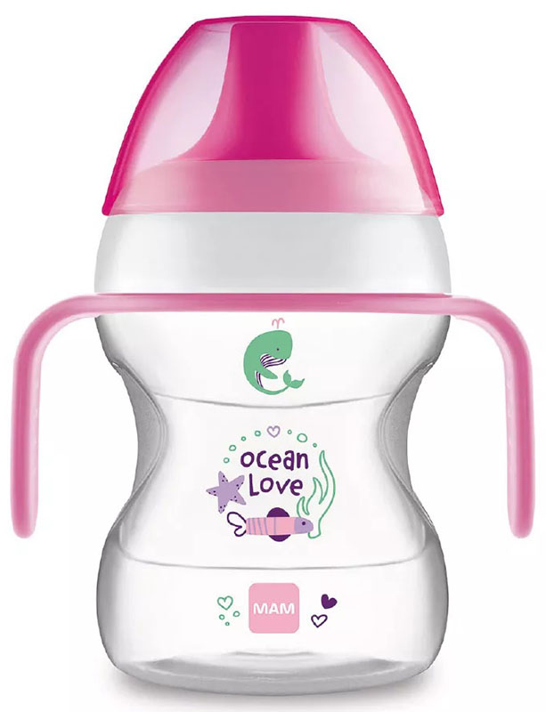 MAM LEARN TO DRINK CUP 190 ML 6+ BECCUCCIO RIGIDO FEMMINA - farmaciabianca.it