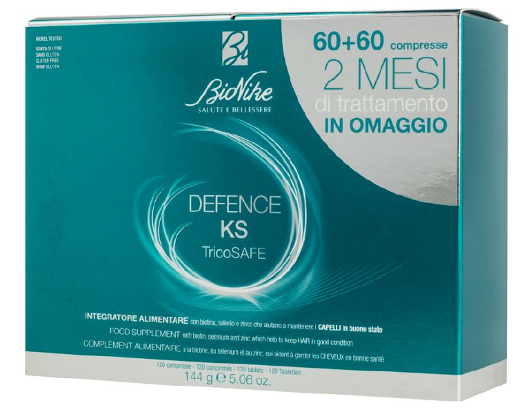 DEFENCE KS TRICOSAFE BIPACK 60 COMPRESSE + 60 COMPRESSE - farmaciabianca.it