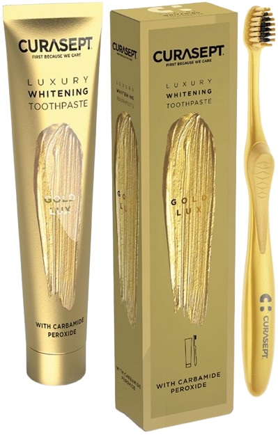 CURASEPT GOLD LUXURY WHITENING DENTIFRICIO 75 ML - farmaciabianca.it