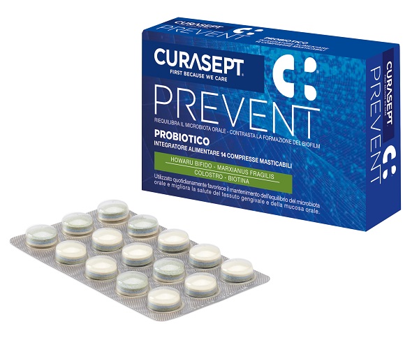 CURASEPT PREVENT PROBIOTICO 14 COMPRESSE MASTICABILI - farmaciabianca.it
