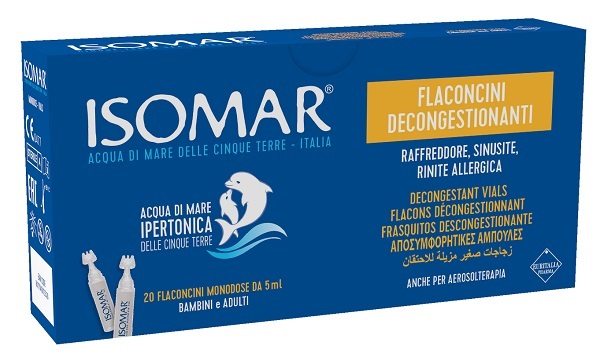 ISOMAR FLACONCINI DECONGESTIONANTI SOLUZIONE IPERTONICA 20 FLACONCINI 5 ML - farmaciabianca.it