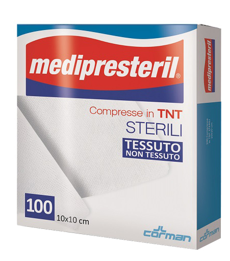GARZA COMPRESSA MEDIPRESTERIL TNT 10X10CM 100 PEZZI - farmaciabianca.it