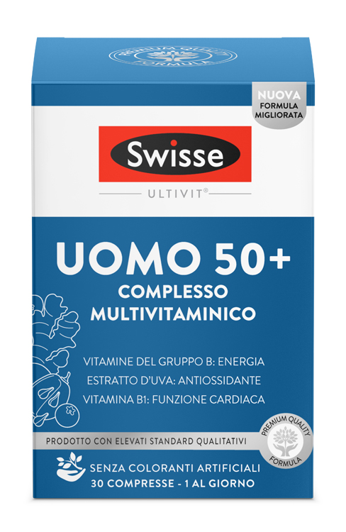 SWISSE MULTIVITAMINICO UOMO 50+ 30 COMPRESSE - farmaciabianca.it