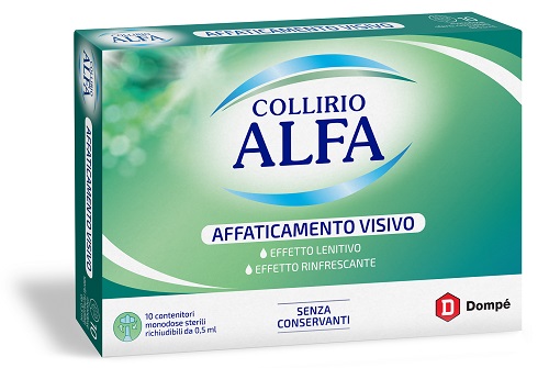 COLLIRIO ALFA AFFATICAMENTO VISIVO 10 PEZZI DA 0,5 ML - farmaciabianca.it