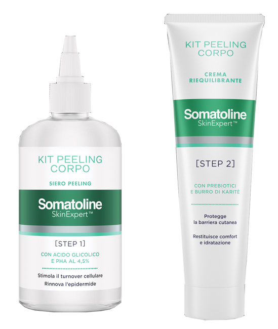 SOMATOLINE SKIN EXPERT KIT PEELING CORPO 1 GEL PEELING 200 ML + 1 CREMA RIEQUILIBRANTE 100 ML - farmaciabianca.it