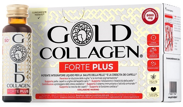 GOLD COLLAGEN FORTE PLUS 10 FLACONCINI DA 50 ML 8G COLLAGENE - farmaciabianca.it